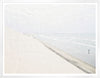 Idyllic Memory intentionally time-worn, framed beach scene photo 